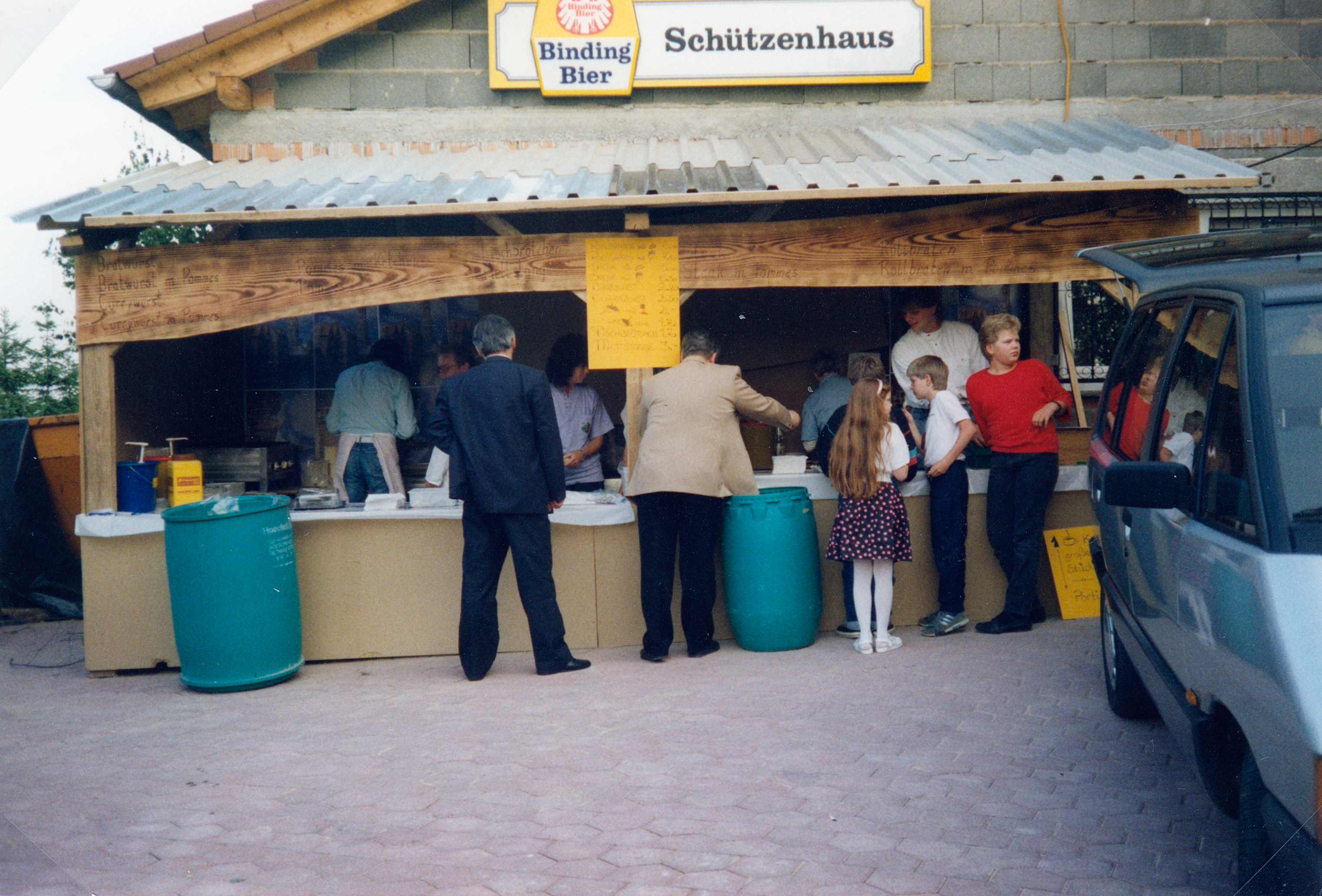 Einweihung des Schützenhauses 1989